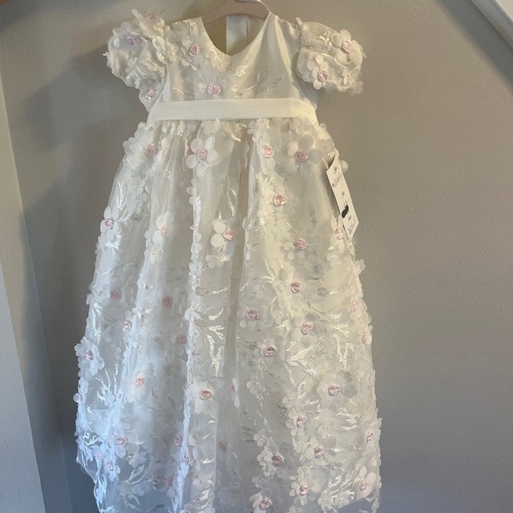 Macis Couture baby baptism or flower girl gown 6m